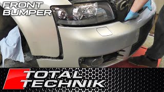 How to Remove Front Bumper - Audi A4 S4 - B6 - 2001-2005 - TOTAL TECHNIK