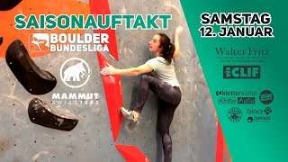 Hannah Meul \u0026 Jule Wurm testen die erste Boulder Bundesliga Boulder  2019