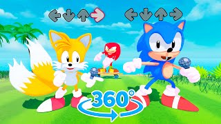 Sonic Vs Tails Dance FNF 360°