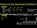 equivalent fractions of 10 14 by amplification and simplification example