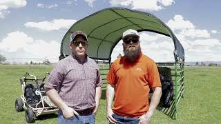 Product Introduction: ShelterLogic® Corral Shelter Livestock Shade (12 x 12 ft)