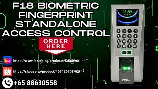 F18 Biometric Fingerprint Standalone Access Control