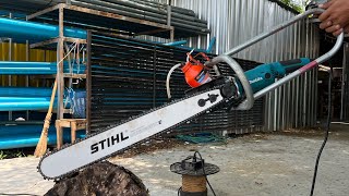 หินเจียรไฟฟ้า 5”  Makita® รุ่น GA5010 บาร์ STIHL® 22” โซ่ OREGON ® คมกริบ จ๊ะ