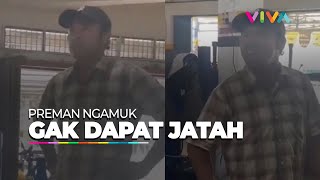 Aksi Sok Jago Preman Minta Jatah, Ternyata Bawa Sajam