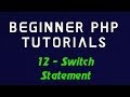 Beginner PHP Tutorial - 12 - Switch Statement