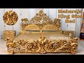 BD-33 Maharaja Wooden Cot Bed, Side Tables, Dressing Royal Furniture Ideas & Designs @ Bhartiye Art