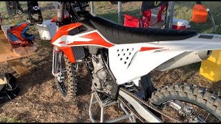 2020 KTM250sxf first ride and CRASH.