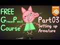 Free Blender Grease Pencil Rigging Course - Part 3 | Create & Connect Armature