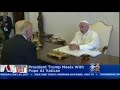 President Trump Meets With Pope At Vatican