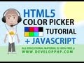 html 5 tutorial Color Picker Input With JavaScript Ajax Form Processing Tips