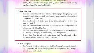 Câu 27: Bạn hãy cho biết vai trò và trách nhiệm của Ban Tâm Linh là gì?