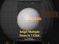Select Multiple Faces in 1 Click in Blender