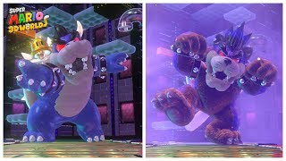 All DARK BOWSER Boss Battles in Super Mario 3D World