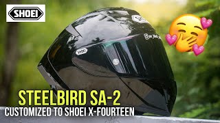 Steelbird SA-2 Aeronautics Customized To Shoei X-Fourteen