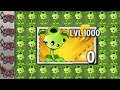 New Pea Plant LEVEL 1000 Power-Up! in Plants vs Zombies 2