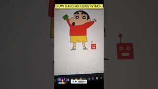Shinchan drawing using python #shinchan #shorts #python