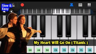 Titanic - My Heart Will Go On | Easy Mobile Piano Cover | Walkband