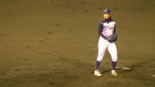 2018/8/11　植村美奈子 投手　京都フローラ　県営大宮球場　女子プロ野球