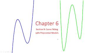 6 9 Curve Fitting with Polynomial Models