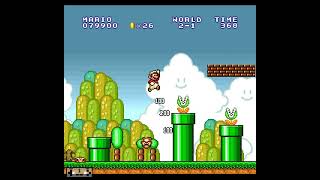 [TAS] SNES Super Mario All-Stars: Super Mario Bros. "warpless, RTA Rules" in 19:29.174