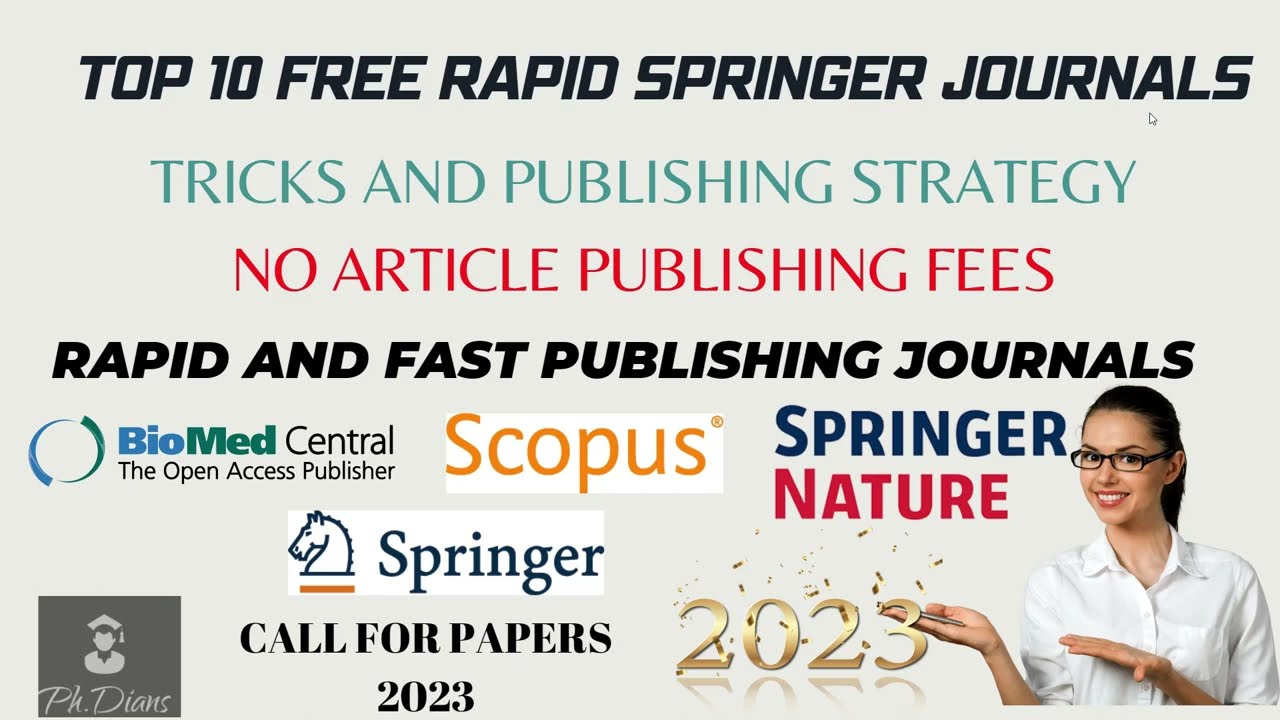 How To Publish Papers In Scopus Index Journals For Free #Springer #BMC ...