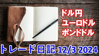 たんたんのトレード日記　　　2024年12月3日