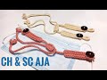 Strap Cuma Motif Tusuk Tunggal!! || Strap Masker Rajut 2in1 || Tutorial Rajut Haruma Craft