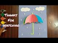 How to make a paper umbrella || Easy paper 3D umbrella