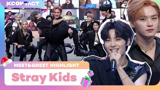 Stray Kids (스트레이 키즈) | MEET\u0026GREET HIGHLIGHT | S1 | KCON:TACT SPECIAL WEEKS 🎅