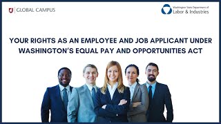 Your Rights Under WA Equal Pay and Opportunities Act (Webinar)