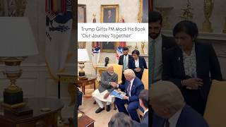 Trump Gifts PM Modi His Book #modi #trump