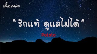 รักแท้ ดูแลไม่ได้ - Potato |เนื้อเพลง| 🎵🎵💝💝