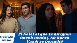 The hotel to which Burak Deniz and his Burcu Yazgı caught fire