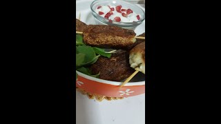 Arbi Kofta with Mint Yogurt Dip