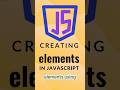 How to create elements and use appendchild in Javascript