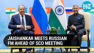 Russian FM Lavrov greets Jaishankar, Indian officials with 'Namaste' in Goa | Watch