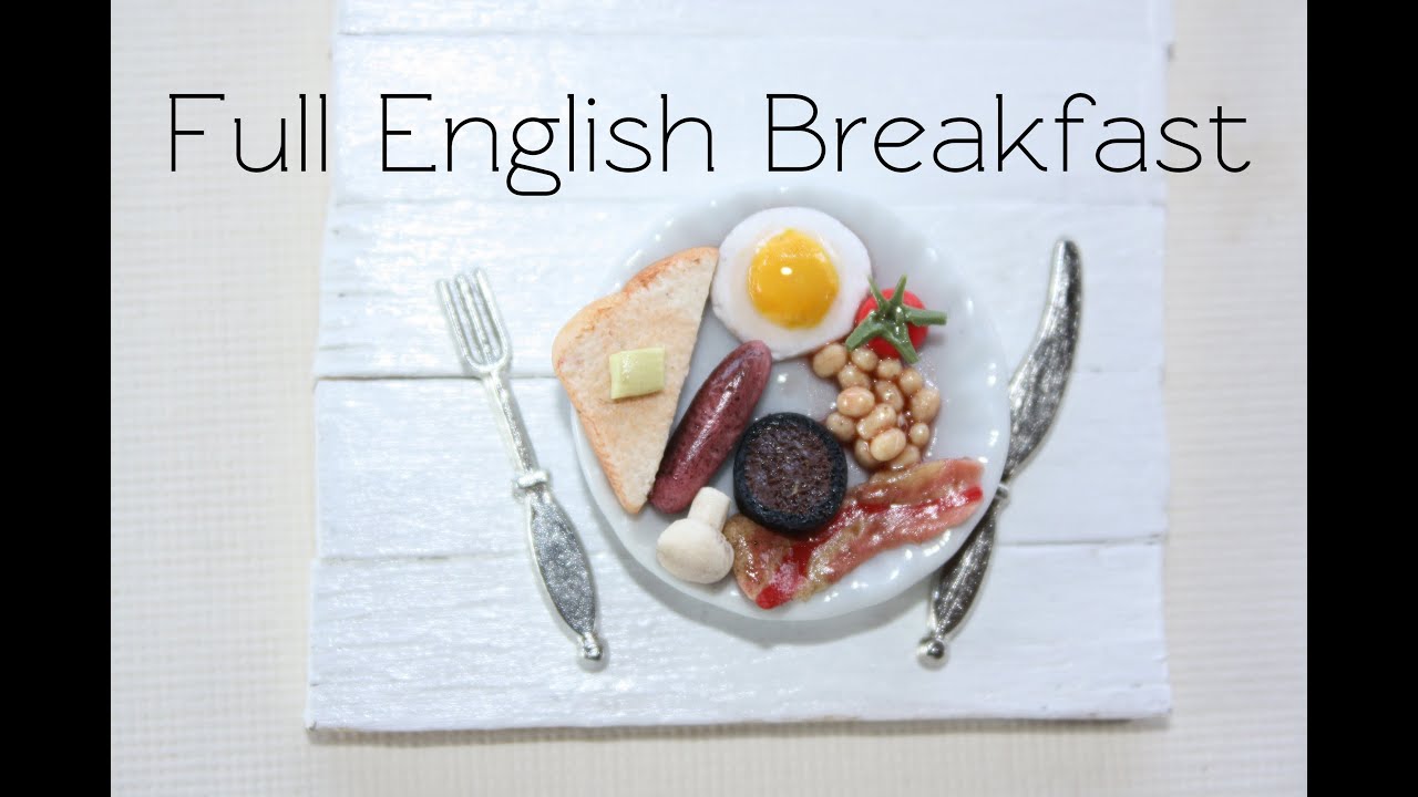 Full English Breakfast Polymer Clay Food Tutorial Youtube