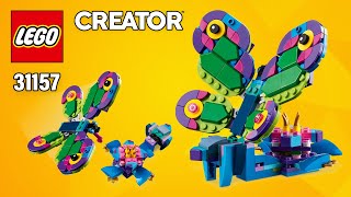 LEGO Butterfly (31157) from Creator Exotic Peacock | Building Instructions @TopBrickBuilder