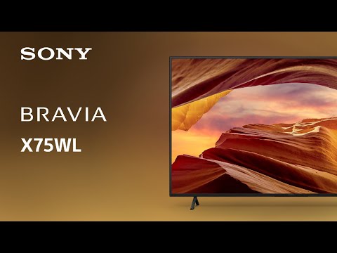 Официальное видео телевизора Sony X75WL BRAVIA 4K 2023 года