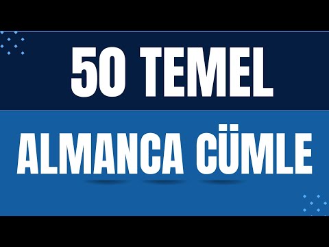 TEMEL ALMANCA A1/A2/B1 "50 Temel Cümle" #almanca - YouTube