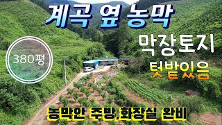 ★매물번호10351★충북 보은/9500만/계곡 옆 농막과 텃밭/나만의 계곡/아무도없는 막장토지/주말농장/청정한 시골땅/보은 옥천 영동 상주