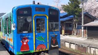 猫駅長（ラブちゃん）芦ノ牧温泉駅にて