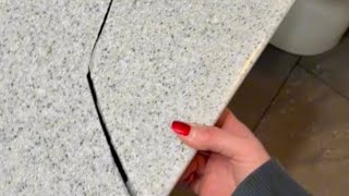 Airbnb guest BREAKS bathroom counter and tries to lie about it