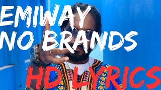 Emiway - no brands (hd lyrics) | no brands lyrics by emiway