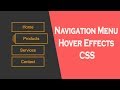 Navigation Menu Hover Effects css | cool css effects | Button hover effects css