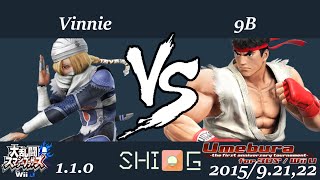 UmeburaF.A.T. LB7 Vinnie vs 9B -スマブラWiiU 大会