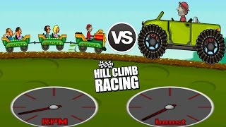 Kiddie Express vs Big Monster - Hill Climb Racing 1 vs Hill Climb Racing Garage New Compilation 2017