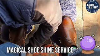 S5E6 magical shoe shine service #mexico #ASMR #shoeshine #faustoarizmendi