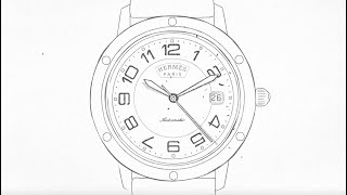 HERMES  MONTRE CLIPPER