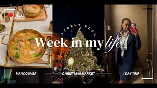 Flight Attendant Vlog: Christmas Market, Vancouver Layover + 4 Day Trip Across Canada